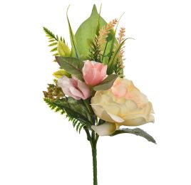 OPEN ROSE X5 BUSH 39CM SALMON