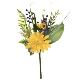 GERBERA X5 BUSH 39CM YELLOW