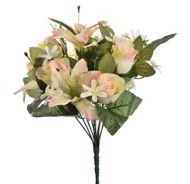 ROSEBUD TIGERLILY X13 BUSH 37CM SALMON