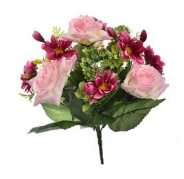 ROSE/DAISY X13 BUSH 34CM PINK