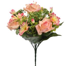 ROSE/DAISY X13 BUSH 34CM SALMON