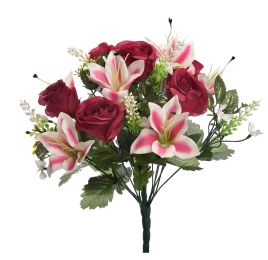ROSE/LILY X18 BUSH 43CM BEAUTY