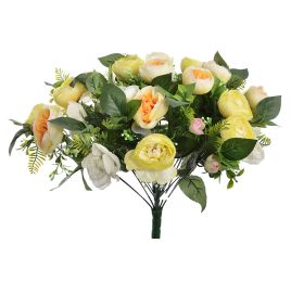PEONY X36 BUSH 47CM YELLOW