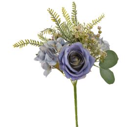 ROSE HYDRANGEA BUSH 33CM BLUE