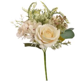 ROSE HYDRANGEA BUSH 33CM CREAM