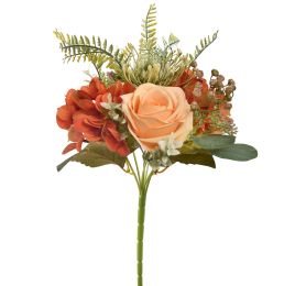 ROSE HYDRANGEA BUSH 33CM ORANGE