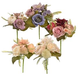 ROSE ALLIUM BUSH 32CM ASSORTED