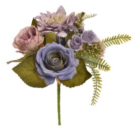 ROSE ALLIUM BUSH 32CM BLUE