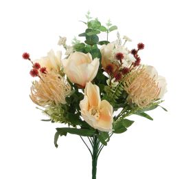 MAGNOLIA THISTLE BUSH 48CM PEACH
