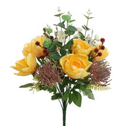 MAGNOLIA THISTLE BUSH 48CM YELLOW