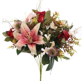 LILY BUSH 53CM RED