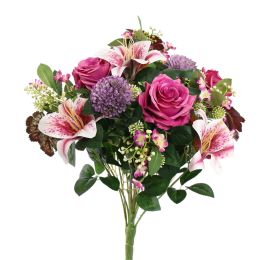 ROSE LILY BUSH 55CM LAVENDER