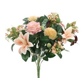 ROSE LILY BUSH 55CM PEACH
