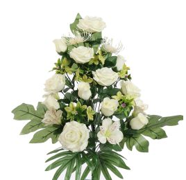 ROSE LILY X24 BUSH 62CM CREAM