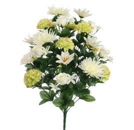 GERBERA ROSE X32 BUSH 65CM CREAM