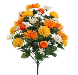 GERBERA ROSE X32 BUSH 65CM ORANGE