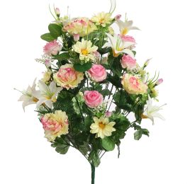 ROSE LILY X36 BUSH 67CM PINK