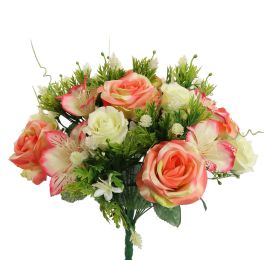 ROSE LILY X24 BUSH 36CM SALMON