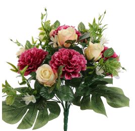 ZINNIA ROSE X18 BUSH 36CM PINK