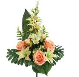 ROSE CYMBIDIUM X14 BUSH 60CM SALMON