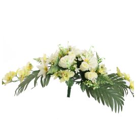 WIDE ROSE CYMBIDIUM X32 BUSH 80CM CREAM