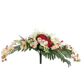 WIDE ROSE CYMBIDIUM X32 BUSH 80CM RED