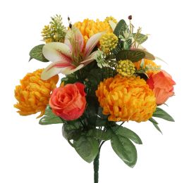 MUM LILY X13 BUSH 32CM YELLOW