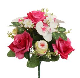 ROSE ORCHID X13 BUSH 34CM BEAUTY