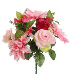 ROSE DAHLIA X13 BUSH 33CM PINK
