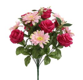 ROSE GERBERA X18 BUSH 45CM BEAUTY