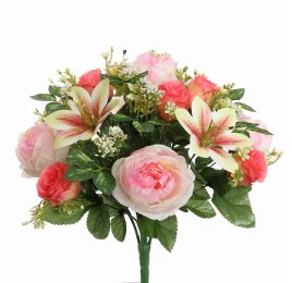 PEONY ROSE X24 BUSH 42CM PINK