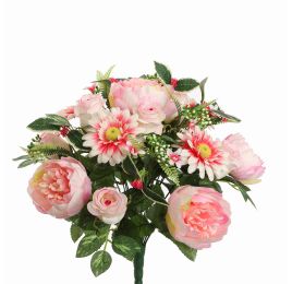 PEONY ROSE X24 BUSH 42CM PINK