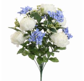 ROSE HYDRANGEA X18 BUSH 55CM CREAM