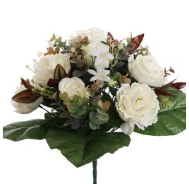 PEONY ROSE X24 BUSH 38CM CREAM