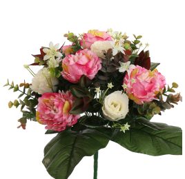 PEONY ROSE X24 BUSH 38CM PINK