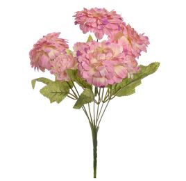ZINNIA BUSH X 7 28CM LILA