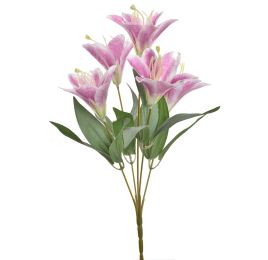 MINI LILY BUSH 32CM LAVENDER