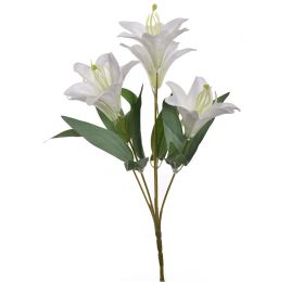 MINI LILY BUSH 32CM WHITE