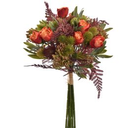 ROSE THISTLE BUNDLE 35CM ORANGE
