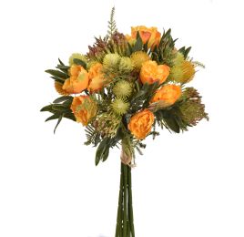 ROSE THISTLE BUNDLE 35CM YELLOW