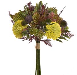 DAHLIA THISTLE BUNDLE 35CM YELLOW