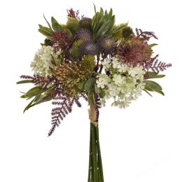 SNOWBALL THISTLE BUNDLE 35CM CREAM