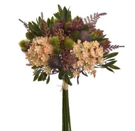 SNOWBALL THISTLE BUNDLE 35CM PEACH
