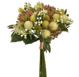 MIXED THISTLE BUNDLE 35CM CREAM