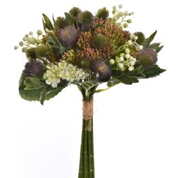 MIXED THISTLE BUNDLE 35CM LAVENDER