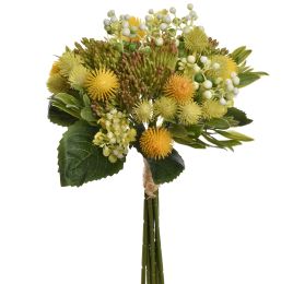 MIXED THISTLE BUNDLE 35CM YELLOW
