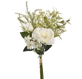 WILD ROSE BUNDLE 40CM CREAM
