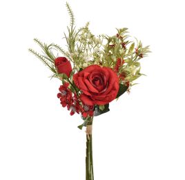 WILD ROSE BUNDLE 40CM RED