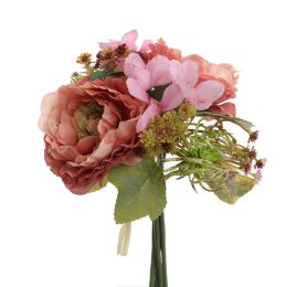 RANUNCULUS BUNDLE 28CM PINK