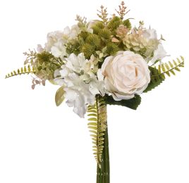 ROSE HYDRANGEA BUNDLE 36CM CREAM